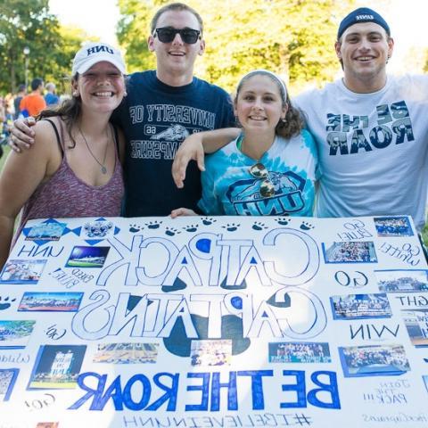 group of students at University Day 